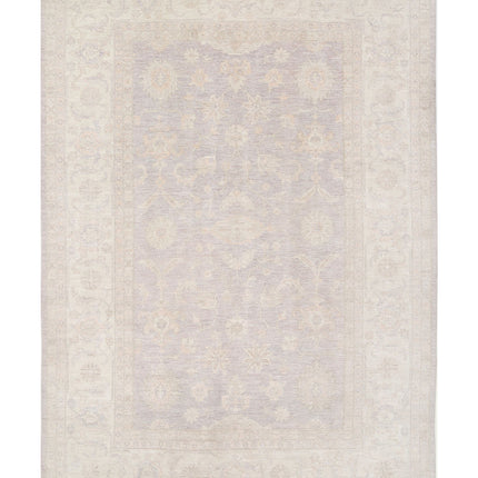 Oushak 9' 11" X 14' 2" Hand Knotted Wool Rug 9' 11" X 14' 2" (302 X 432) / Grey / Wool