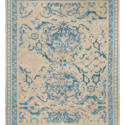 Oushak 8' 9" X 11' 7" Hand Knotted Wool Rug 8' 9" X 11' 7" (267 X 353) / Beige / Wool