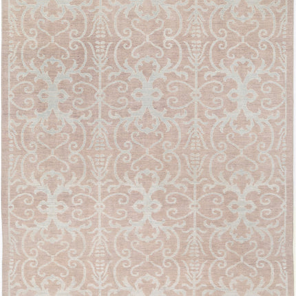 Oushak 8' 1" X 9' 9" Hand Knotted Wool Rug 8' 1" X 9' 9" (246 X 297) / Taupe / Wool