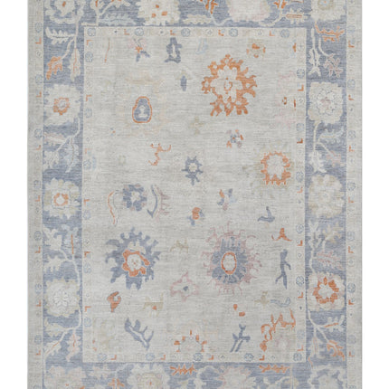 Oushak 8' 11" X 12' 4" Hand Knotted Wool Rug 8' 11" X 12' 4" (272 X 376) / Beige / Wool