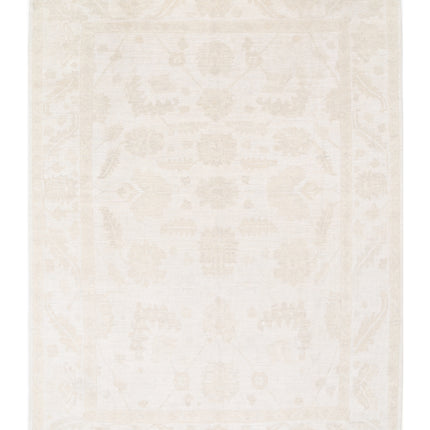 Oushak 8' 10" X 11' 9" Hand Knotted Wool Rug 8' 10" X 11' 9" (269 X 358) / Taupe / Wool