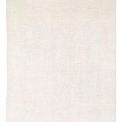 Oushak 10' 1" X 13' 4" Hand Knotted Wool Rug 10' 1" X 13' 4" (307 X 406) / Ivory / Wool