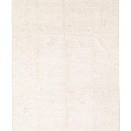 Oushak 8' 8" X 12' 2" Hand Knotted Wool Rug 8' 8" X 12' 2" (264 X 371) / Silver / Wool