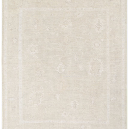 Oushak 7' 10" X 9' 8" Hand Knotted Wool Rug 7' 10" X 9' 8" (239 X 295) / Beige / Wool