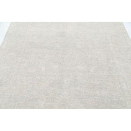 Oushak 6' 5" X 9' 0" Wool Hand-Knotted Rug 6' 5" X 9' 0" (196 X 274) / Grey / Grey