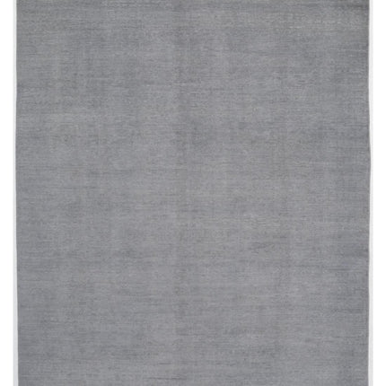 Overdye 7' 10" X 10' 0" Hand Knotted Wool Rug 7' 10" X 10' 0" (239 X 305) / Grey / Wool