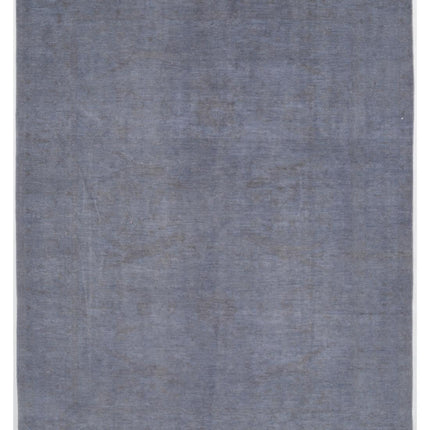Overdye 8' 9" X 11' 0" Hand Knotted Wool Rug 8' 9" X 11' 0" (267 X 335) / Grey / Wool