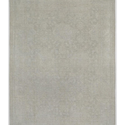 Overdye 8' 9" X 12' 4" Hand Knotted Wool Rug 8' 9" X 12' 4" (267 X 376) / Silver / Wool