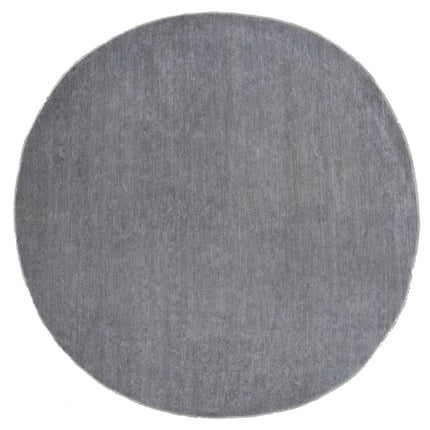 Overdye 7' 8" X 7' 9" Hand Knotted Wool Rug 7' 8" X 7' 9" (234 X 236) / Grey / Wool