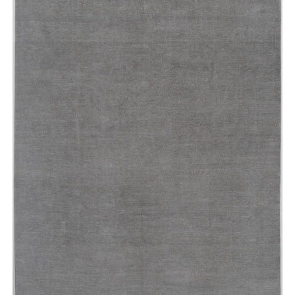Overdye 8' 10" X 11' 6" Hand Knotted Wool Rug 8' 10" X 11' 6" (269 X 351) / Grey / Wool