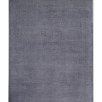 Overdye 11' 11" X 17' 1" Hand Knotted Wool Rug 11' 11" X 17' 1" (363 X 521) / Grey / Wool
