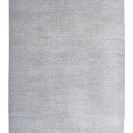 Overdye 9' 0" X 12' 4" Hand Knotted Wool Rug 9' 0" X 12' 4" (274 X 376) / Grey / Wool