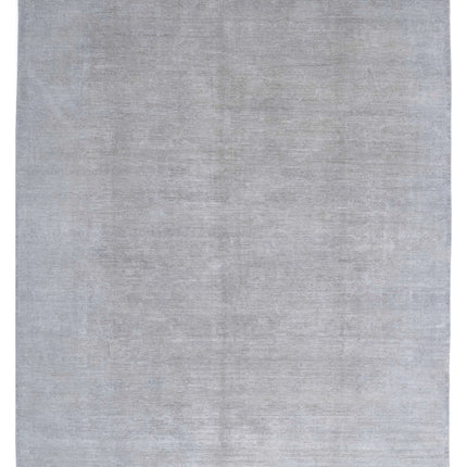 Overdye 8' 11" X 11' 4" Hand Knotted Wool Rug 8' 11" X 11' 4" (272 X 345) / Grey / Wool
