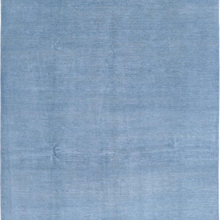 Overdye 7' 11" X 9' 1" Hand Knotted Wool Rug 7' 11" X 9' 1" (241 X 277) / Blue / Wool