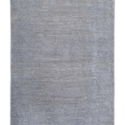 Overdye 2' 8" X 3' 11" Hand Knotted Wool Rug 2' 8" X 3' 11" (81 X 119) / Grey / Wool