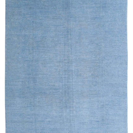 Overdye 7' 11" X 10' 3" Hand Knotted Wool Rug 7' 11" X 10' 3" (241 X 312) / Blue / Wool