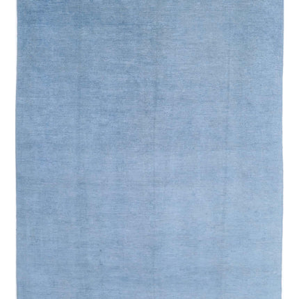 Overdye 8' 2" X 10' 10" Hand Knotted Wool Rug 8' 2" X 10' 10" (249 X 330) / Blue / Wool