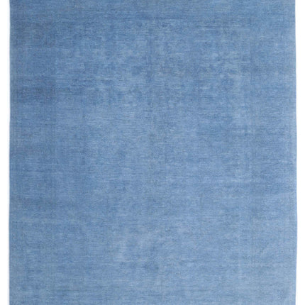Overdye 8' 1" X 10' 0" Hand Knotted Wool Rug 8' 1" X 10' 0" (246 X 305) / Blue / Wool