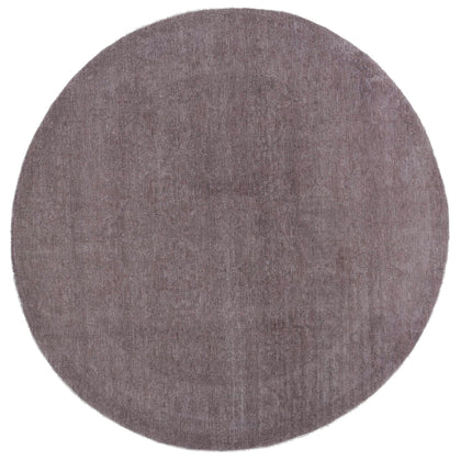 Overdye 7' 8" X 7' 7" Hand Knotted Wool Rug 7' 8" X 7' 7" (234 X 231) / Brown / Wool