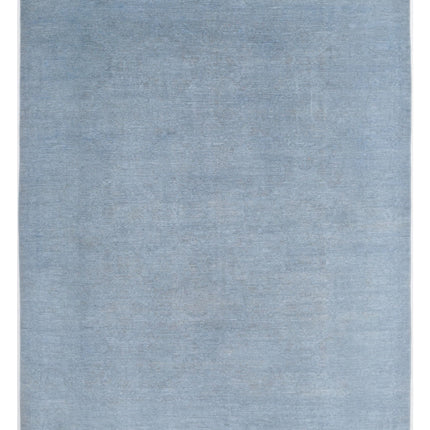 Overdye 8' 0" X 10' 3" Hand Knotted Wool Rug 8' 0" X 10' 3" (244 X 312) / Blue / Wool