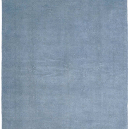 Overdye 7' 8" X 9' 5" Hand Knotted Wool Rug 7' 8" X 9' 5" (234 X 287) / Blue / Wool