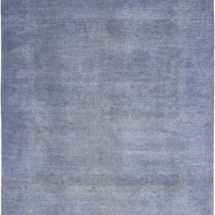 Overdye 8' 0" X 9' 0" Hand Knotted Wool Rug 8' 0" X 9' 0" (244 X 274) / Grey / Wool