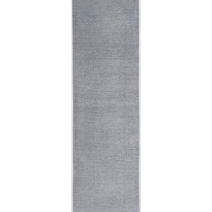 Overdye 2' 5" X 10' 0" Hand Knotted Wool Rug 2' 5" X 10' 0" (74 X 305) / Grey / Wool