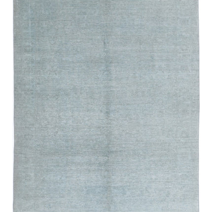 Overdye 6' 0" X 8' 2" Hand Knotted Wool Rug 6' 0" X 8' 2" (183 X 249) / Grey / Wool
