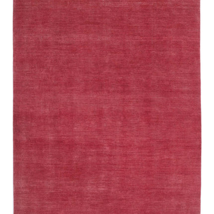 Overdye 9' 8" X 13' 0" Hand Knotted Wool Rug 9' 8" X 13' 0" (295 X 396) / Red / Wool