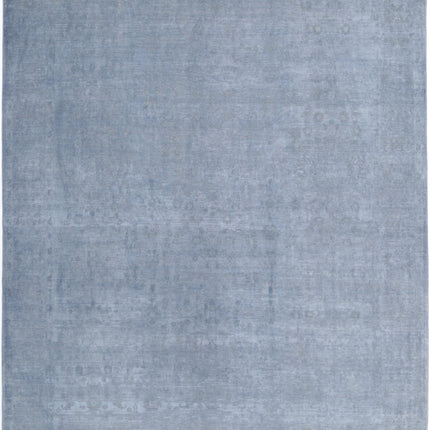 Overdye 8' 1" X 9' 5" Hand Knotted Wool Rug 8' 1" X 9' 5" (246 X 287) / Grey / Wool