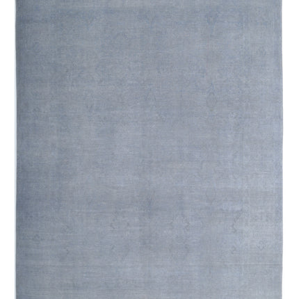 Overdye 8' 8" X 11' 4" Hand Knotted Wool Rug 8' 8" X 11' 4" (264 X 345) / Blue / Wool