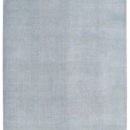 Overdye 8' 0" X 9' 10" Hand Knotted Wool Rug 8' 0" X 9' 10" (244 X 300) / Blue / Wool