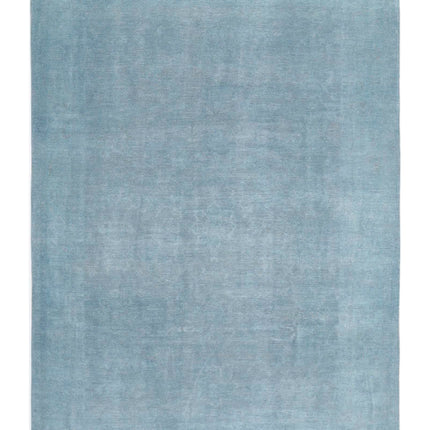 Overdye 8' 11" X 12' 6" Hand Knotted Wool Rug 8' 11" X 12' 6" (272 X 381) / Blue / Wool