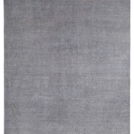 Overdye 11' 10" X 14' 3" Hand Knotted Wool Rug 11' 10" X 14' 3" (361 X 434) / Grey / Wool
