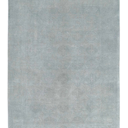 Overdye 6' 0" X 8' 2" Hand Knotted Wool Rug 6' 0" X 8' 2" (183 X 249) / Grey / Wool