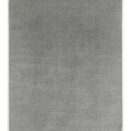Overdye 8' 8" X 11' 8" Hand Knotted Wool Rug 8' 8" X 11' 8" (264 X 356) / Grey / Wool
