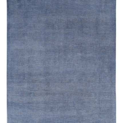 Overdye 8' 11" X 11' 9" Hand Knotted Wool Rug 8' 11" X 11' 9" (272 X 358) / Grey / Wool