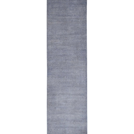Overdye 2' 4" X 10' 0" Hand Knotted Wool Rug 2' 4" X 10' 0" (71 X 305) / Grey / Wool