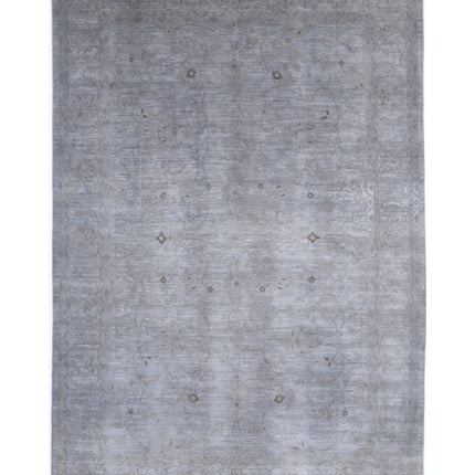 Overdye 11' 9" X 17' 9" Hand Knotted Wool Rug 11' 9" X 17' 9" (358 X 541) / Grey / Wool