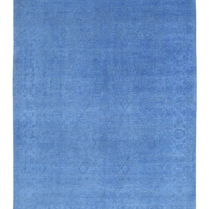 Overdye 8' 10" X 11' 8" Hand Knotted Wool Rug 8' 10" X 11' 8" (269 X 356) / Blue / Wool