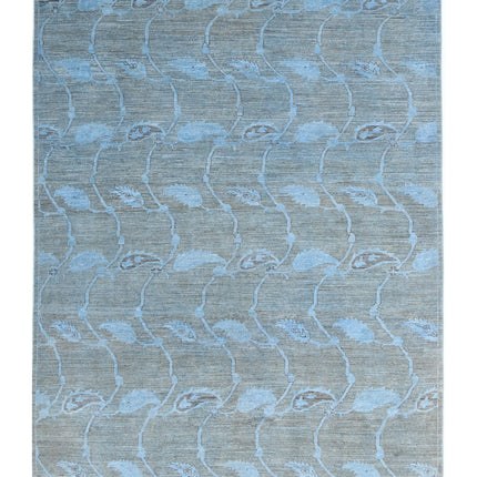 Overdye 5' 11" X 8' 2" Hand Knotted Wool Rug 5' 11" X 8' 2" (180 X 249) / Blue / Wool