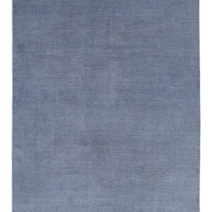 Overdye 8' 10" X 11' 10" Hand Knotted Wool Rug 8' 10" X 11' 10" (269 X 361) / Grey / Wool