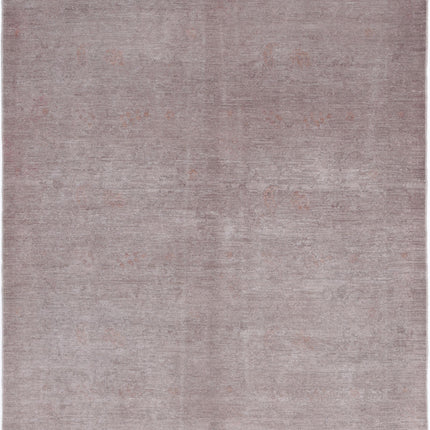 Overdye 5' 10" X 6' 6" Hand Knotted Wool Rug 5' 10" X 6' 6" (178 X 198) / Taupe / Wool