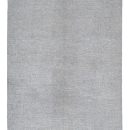 Overdye 6' 3" X 8' 3" Hand Knotted Wool Rug 6' 3" X 8' 3" (191 X 251) / Grey / Wool