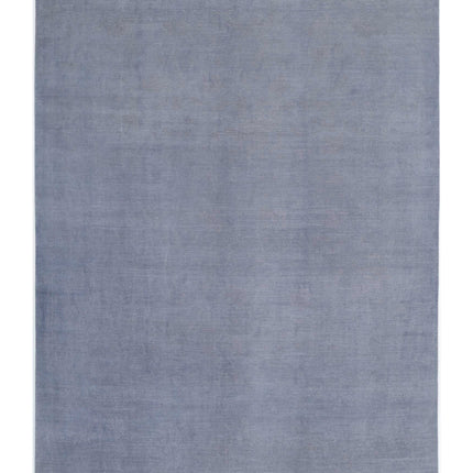 Overdye 9' 10" X 13' 11" Hand Knotted Wool Rug 9' 10" X 13' 11" (300 X 424) / Grey / Wool