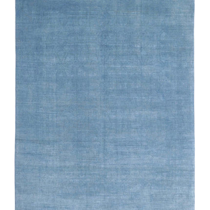 Overdye 7' 9" X 11' 0" Hand Knotted Wool Rug 7' 9" X 11' 0" (236 X 335) / Blue / Wool