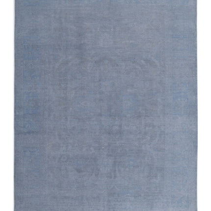 Overdye 9' 10" X 13' 8" Hand Knotted Wool Rug 9' 10" X 13' 8" (300 X 417) / Grey / Wool