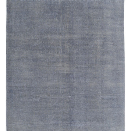 Overdye 9' 9" X 13' 1" Hand Knotted Wool Rug 9' 9" X 13' 1" (297 X 399) / Grey / Wool