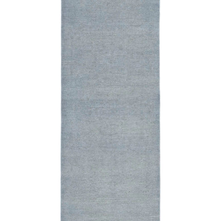 Overdye 2' 9" X 7' 10" Hand Knotted Wool Rug 2' 9" X 7' 10" (84 X 239) / Grey / Wool