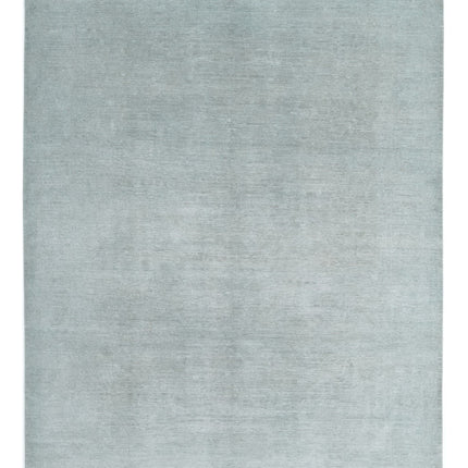 Overdye 9' 1" X 11' 10" Hand Knotted Wool Rug 9' 1" X 11' 10" (277 X 361) / Grey / Wool